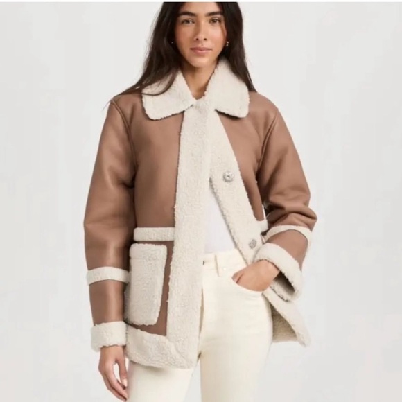 Avec Les Filles Jackets & Blazers - Avec Les Filles shearling jacket size S NWT